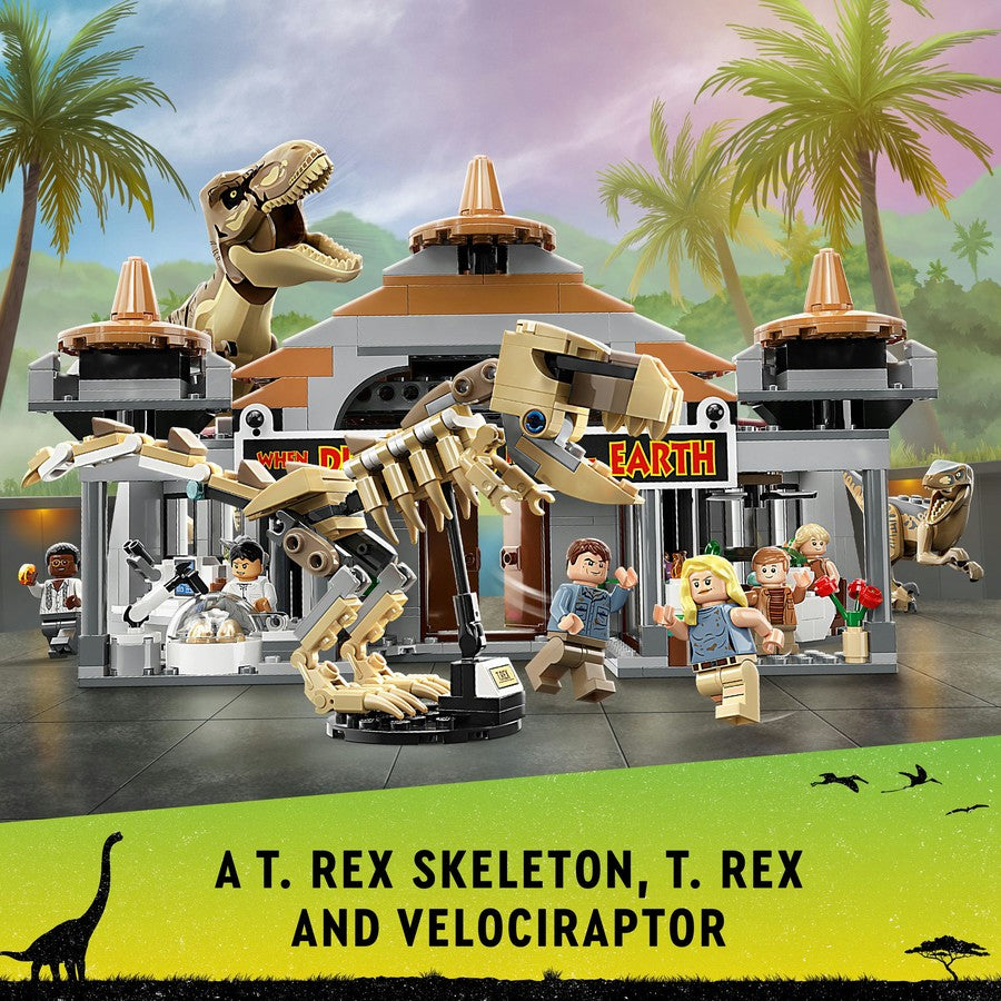 LEGO Jurassic World Visitor Centre: T. rex & Raptor Attack - 76961