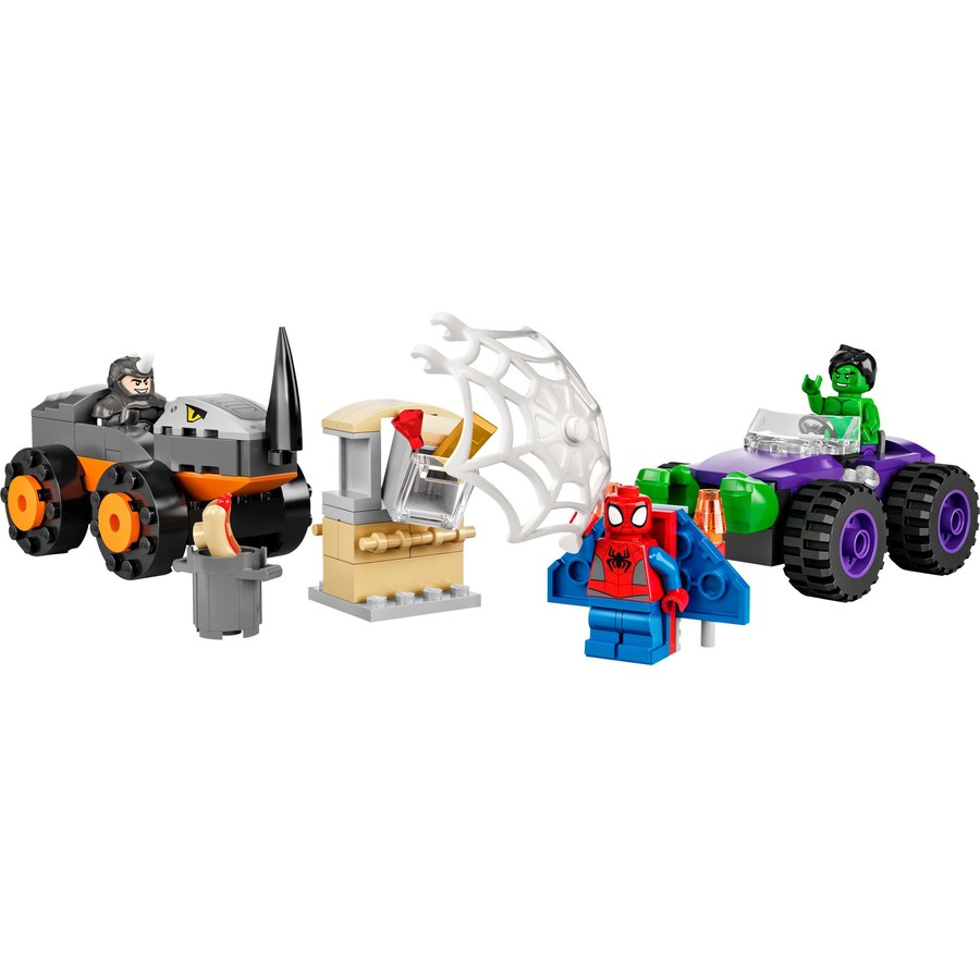 LEGO Spidey Hulk vs. Rhino Truck Showdown 10782