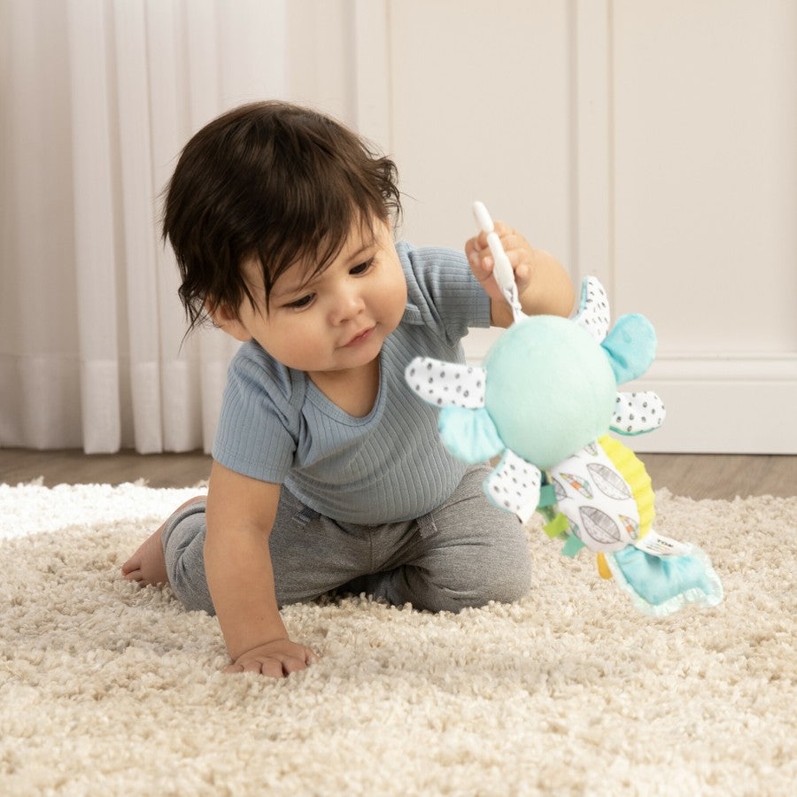 Lamaze Alise the Axolotl Clip & Go Plush Toy