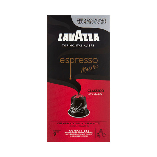 Lavazza Espresso Classico Nespresso Compatible Coffee Pods | 10 pack