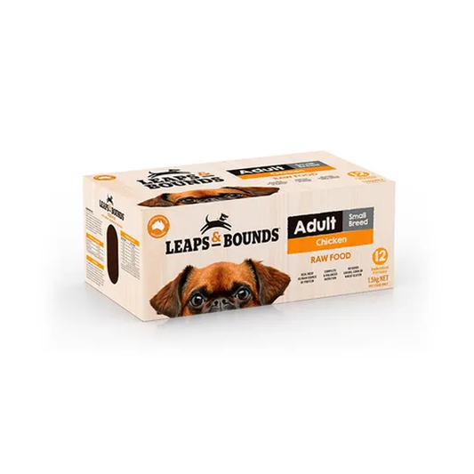 Leaps & Bounds Barf Chicken Small Breed Dog Patties 1.5kg
