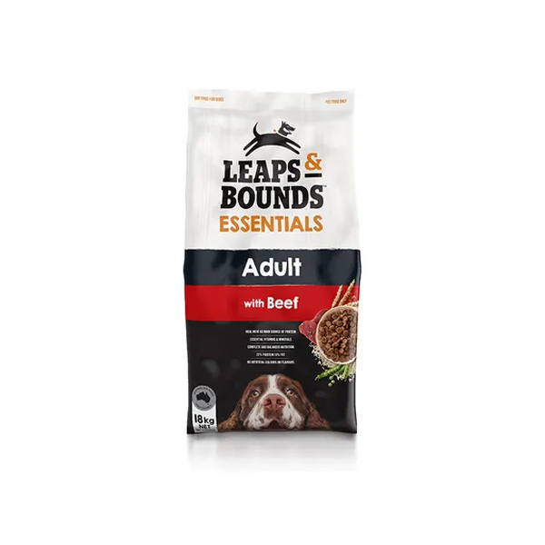 Leaps & Bounds Beef Adult Dog Food 18kg