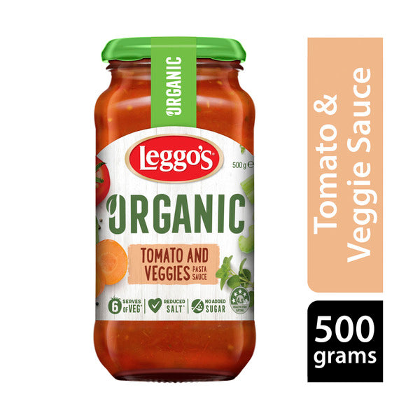 Leggo's Organic Tomato And Veggies Pasta Sauce | 500g