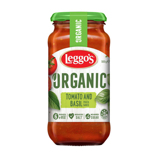 Leggo's Organic Tomato & Basil Pasta Sauce | 500g