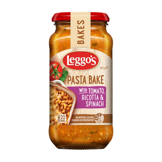 Leggo's Tomato Ricotta & Spinach Pasta Bake Sauce | 500g