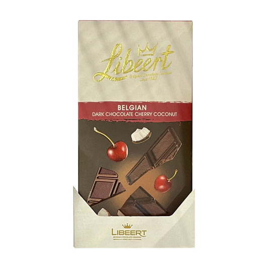 Libeert Dark Chocolate With Cherry & Coconut Block | 100g