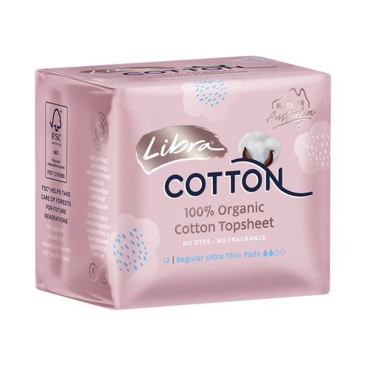 Libra Cotton Pads Regular Wings  12 pack