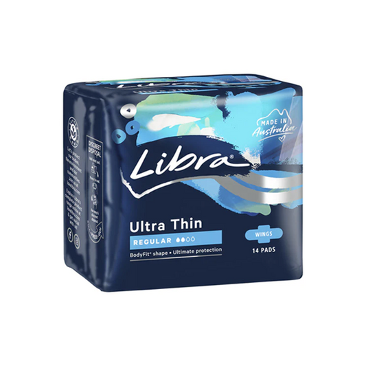 Libra Pads Ultra Thin Regular Wings | 14 pack