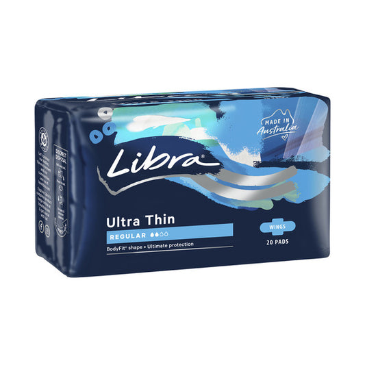 Libra Ultra Thin Regular Pads With Wings | 20 pack