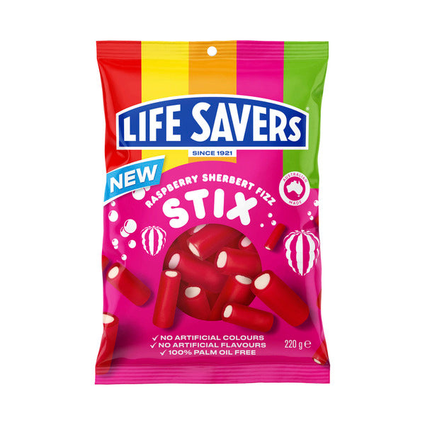 Lifesavers Stix Sherbert Fizz Raspberry | 220g