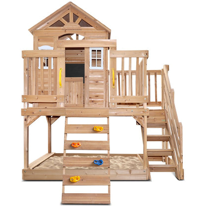 Lifespan Kids Silverton Cubby House with Rock Climbing Wall