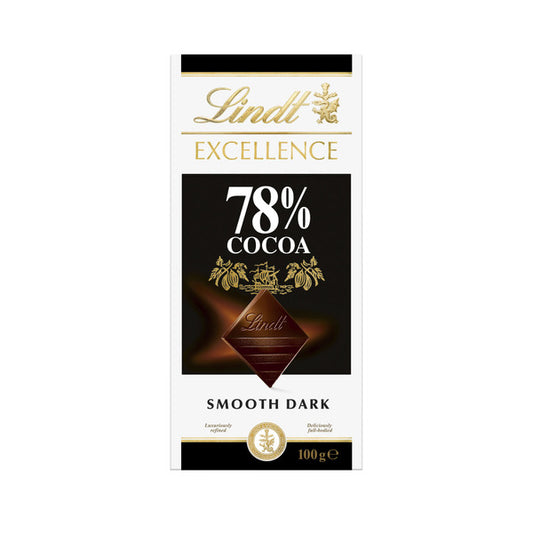 Lindt Excellence 78% Cocoa Dark Chocolate Block | 100g
