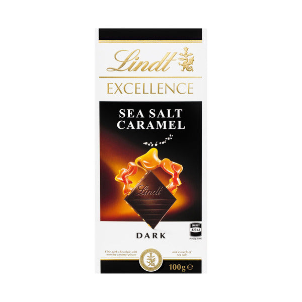 Lindt Excellence Sea Salt Caramel Dark Chocolate Block | 100g – Shop ...
