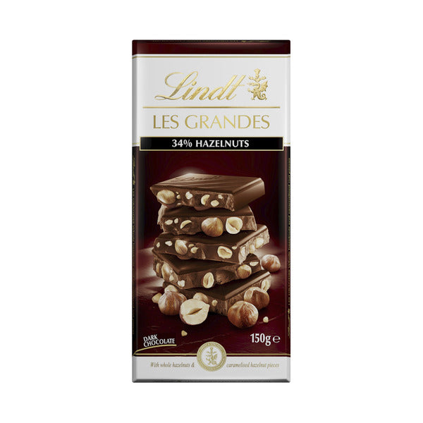 Lindt Les Grandes Dark Chocolate & Hazelnut Block | 150g