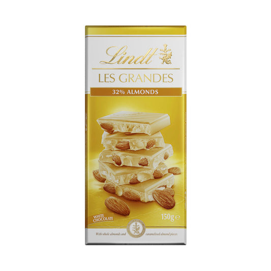 Lindt Les Grandes White Almond Block Chocolate | 150g