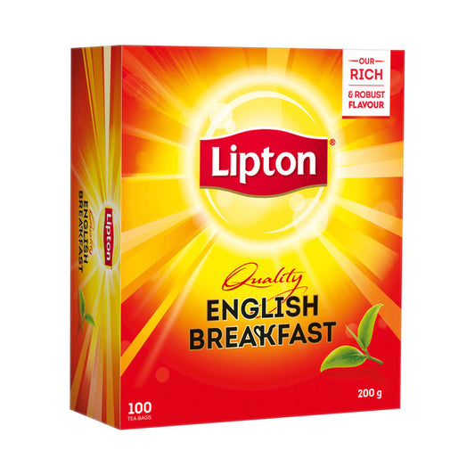 Lipton English Breakfast Black Tea Bags | 100 pack