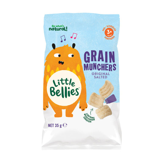 Little Bellies Grain Munchers Lightly Salted 3+ Years | 35g x 2 Pack
