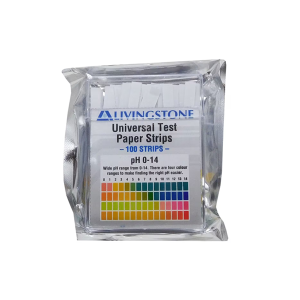 Livingstone Universal Test Paper Strips pH 0-14 100 Pack