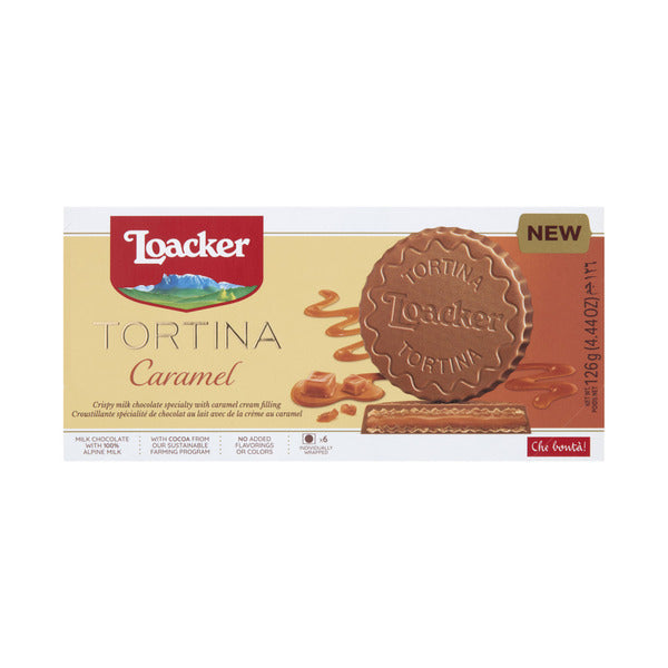 Loacker Tortina Chocolate Biscuit Caramel | 126g