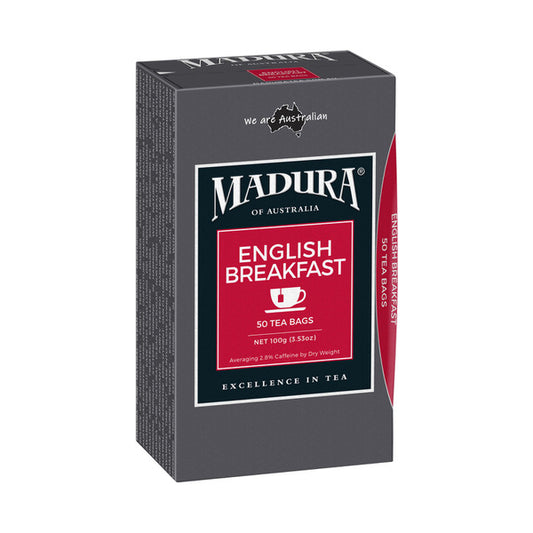 Madura English Breakfast Tea Bags 50 pack | 100g