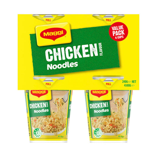 Maggi 2 Minute Noodles Chicken Cup 4 Pack | 240g