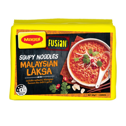 Maggi Fusian Instant Noodles Malaysian 5 Pack | 345g