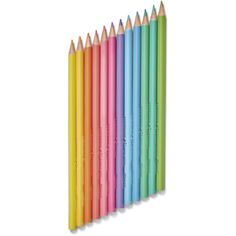 Maped Colouring In Pencils 12 Pack - Pastel