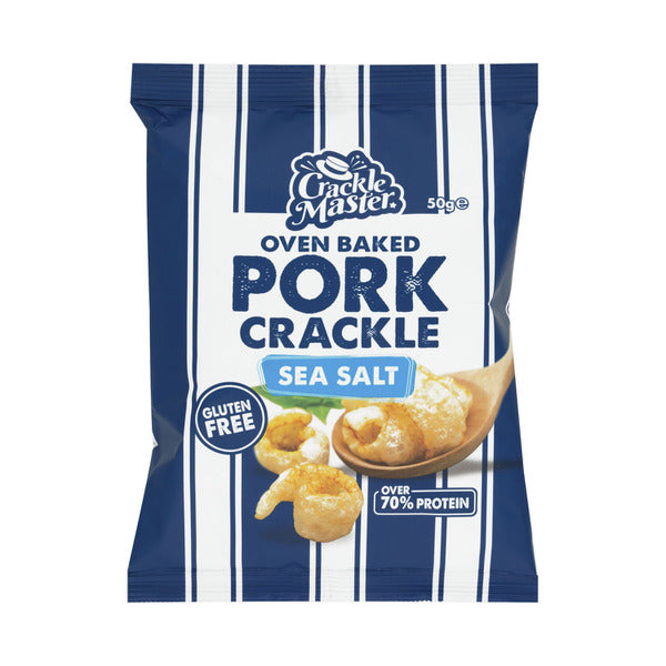 Master Crackles Oven Baked Pork Crackle Sea Salt | 50g