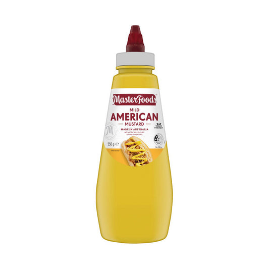 MasterFoods Mild American Mustard Smooth & Tangy | 550g