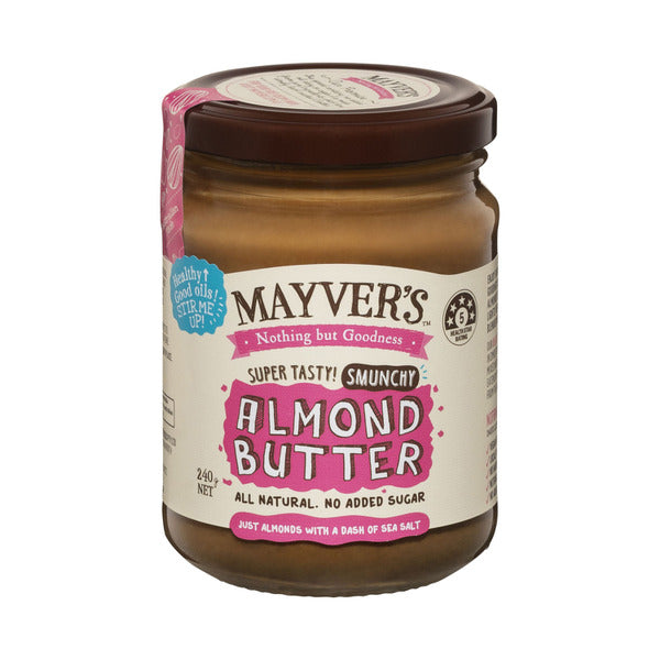 Mayvers Smunchy Natural Almond Butter | 240g