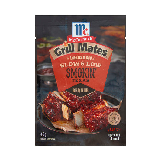 McCormick Grill Mates Slow & Low Smokin Texas BBQ Rub | 40g