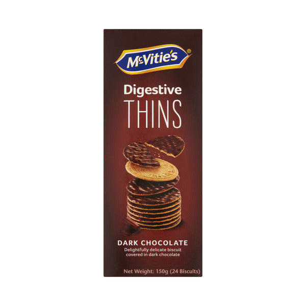 McVitie's Thins Dark Chocolate Digestive Biscuits | 150g