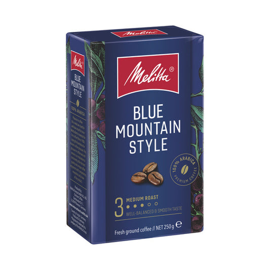 Melitta Blue Mountain Style Medium Roast Ground Coffee | 250g