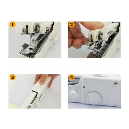 Mini Cordless Sewing Machine Portable Handheld Hand Held Stitch Machines Clothes