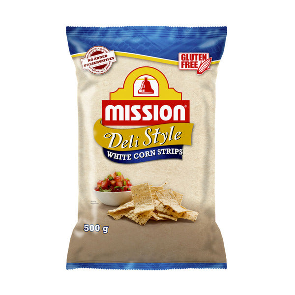 Mission Deli Style White Corn Strips | 500g