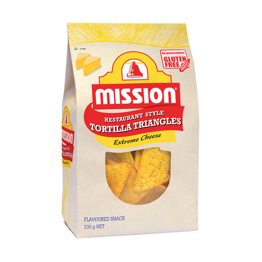 Mission Extreme Cheese Tortilla Triangles Corn Chips | 230g