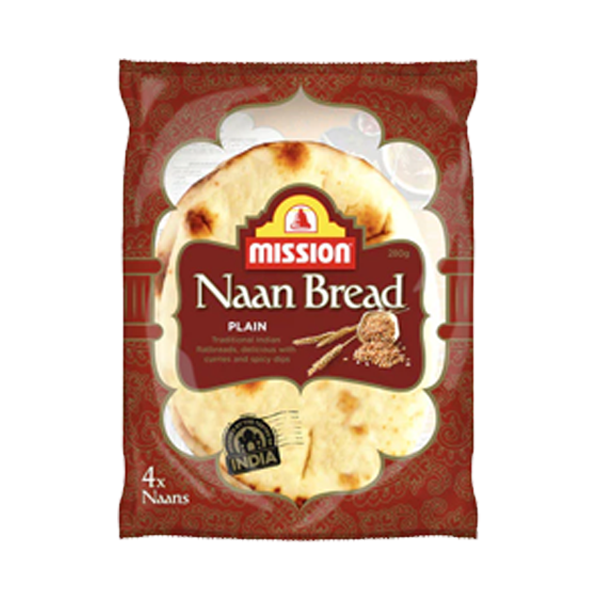 Mission Plain Naan 4 Pack | 280g