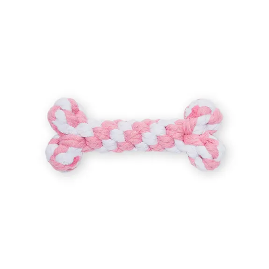 Mix Or Match 12 Rope Bone Two Tone Dog Toy Assorted 15cm