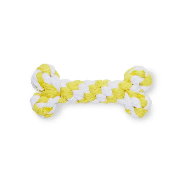 Mix Or Match 12 Rope Bone Two Tone Dog Toy Assorted 15cm