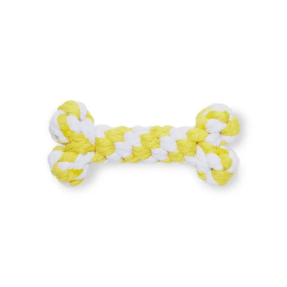 Mix Or Match 12 Rope Bone Two Tone Dog Toy Assorted 15cm