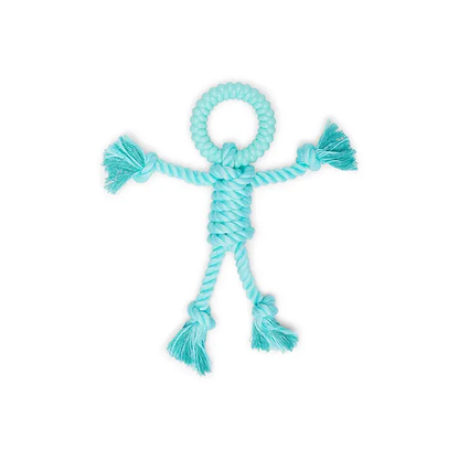 Mix Or Match 20 Rope Body wTPR Ring Head Dog Toy Asst 30cm