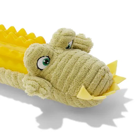 Mix Or Match 30 Crocodile With TPR Body Dog Toy
