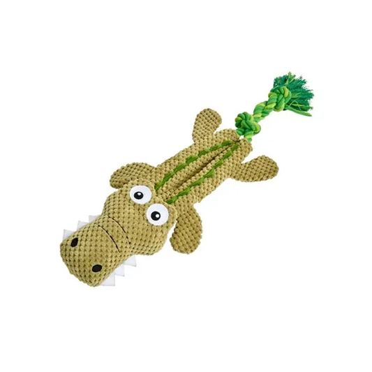 Mix Or Match 30 Rope Tail Gator Dog Toy Green 51cm