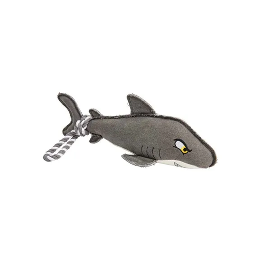 Mix Or Match 30 Rope Tail Shark Dog Toy Grey 46cm