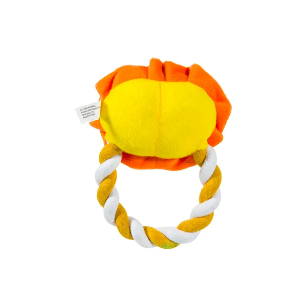 Mix Or Match Safari Head With Rope Dog Toy