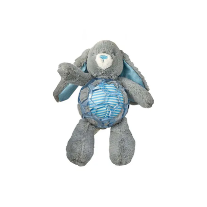 Mix or Match 20 Plush Bunny With Cage Ball Puppy Toy Asst Md