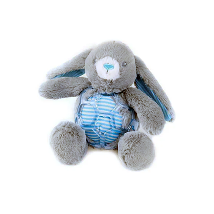 Mix or Match 20 Plush Bunny With Cage Ball Puppy Toy Asst Md