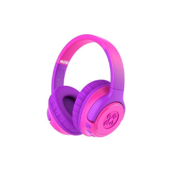 Moki Mixi Kids Volume Limited Wireless Headphones (Pink/Purple)