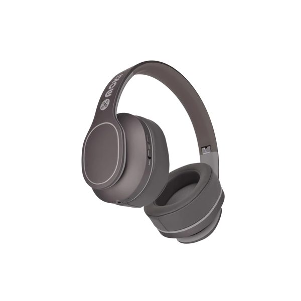 Moki Navigator Noise Cancelling Wireless Over-Ear Headphones (Grey) [Volume Limited]