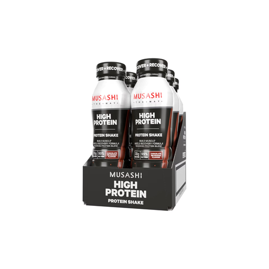 Musashi High Protein Shake Chocolate 6 x 375ml